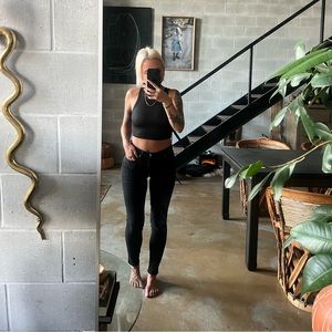 Gap Curvy Skinny black jeans so 26